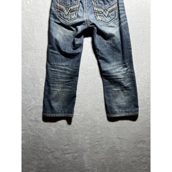 Request Premium Jeans Youth Boys Size 12 Short Medium Wash Distressed Straight - Picture 6 of 12